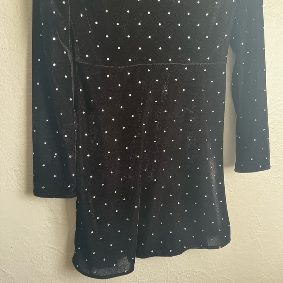 Zara Verona Mini Velvet Dress Size Medium - Picture 12 of 14